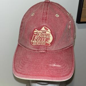 NCAA 2008 Final Four San Antonio acid wash distressed Basketball Cap hat Clay